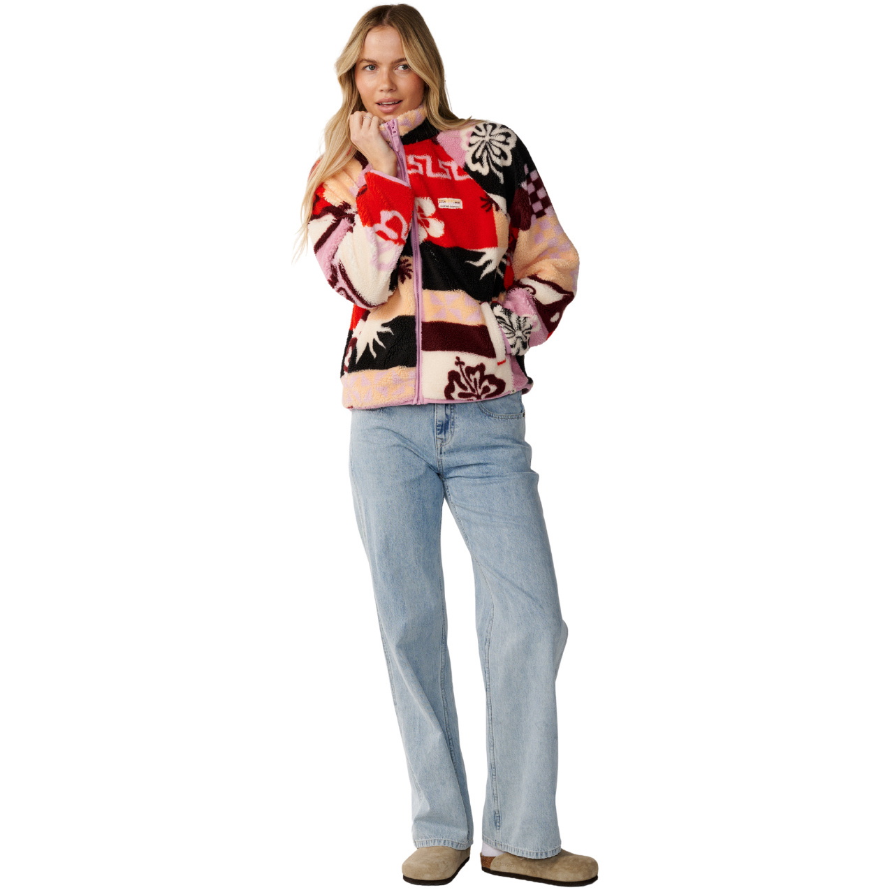 2026 Rip Curl Womens Party Pack Zip Through Polar Fleece 0EGWFL - Multi